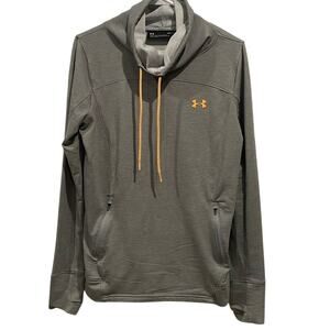 Under Armour Women's Size M Pullover Sweatshirt Cowel Neck Gray Athletic Hoodie